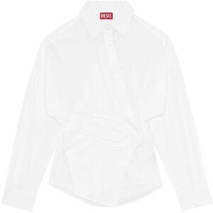Diesel Womens/Ladies C-Siz-N2 Embossed Shirt / Bright White